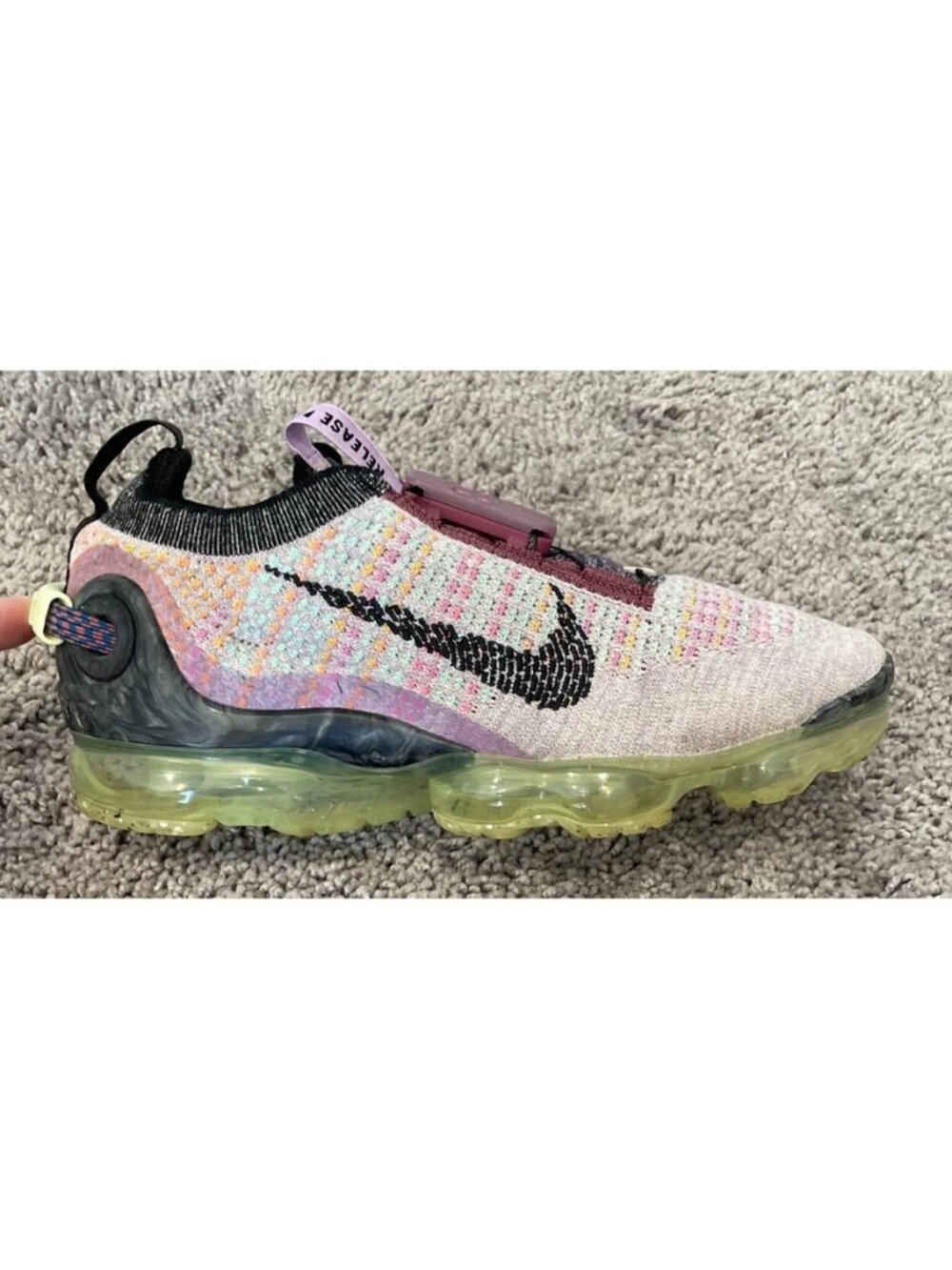 Barely Worn! Nike Air Vapormax 2020 Flyknit Violet Ash CV8821-501 Size 8 Shoe